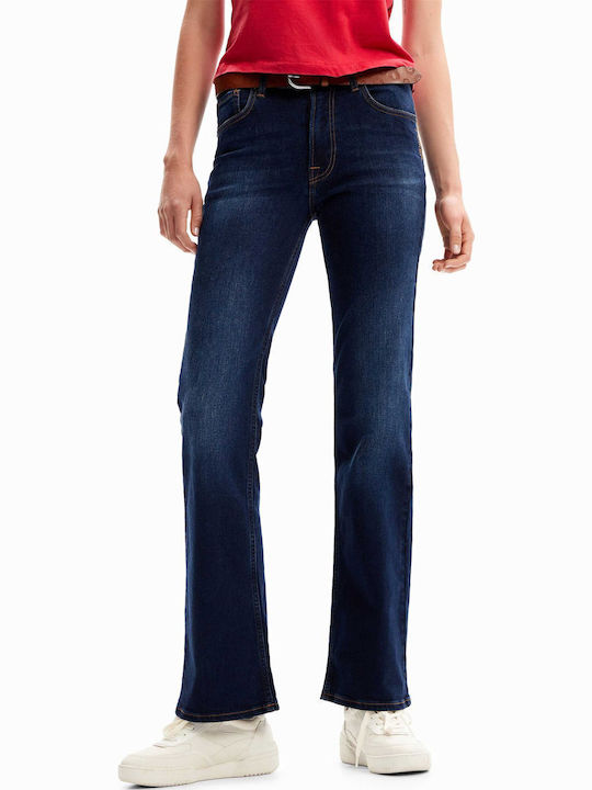 Dublin Women's Jeans Pants Flared Dark Blue