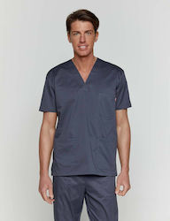 Velilla Unisex Ιατρική Μπλούζα Γκρι