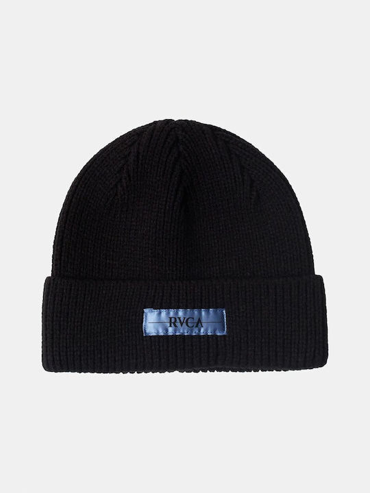 RVCA Beanie Unisex Σκούφος Πλεκτός σε Μαύρο χρώμα