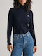 Gant Women's Long Sleeve Sweater Woolen Turtleneck DarkBlue