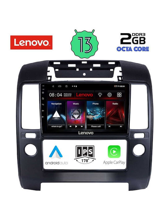 Lenovo Car-Audiosystem für Nissan Navara 2006-2011 mit A/C (Bluetooth/USB/AUX/WiFi/GPS/Apple-Carplay/Android-Auto) mit Touchscreen 9"