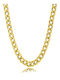 Paraxenies Silver Chain Neck Gold-plated Wide Thickness 8.5mm and Length 45cm