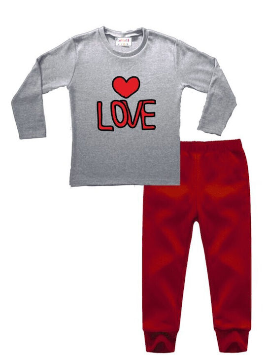 Fantastic Kids Kids' Pajamas Winter Grey melange. Love