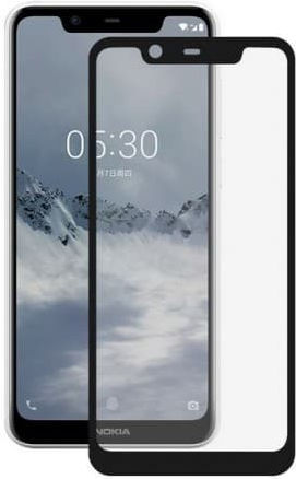 Mofi 2.5D Vollflächig gehärtetes Glas Schwarz (Nokia 5.1 Plus)
