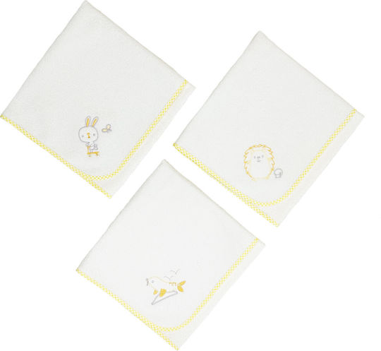 Bunny Bebe Wickeltücher Yellow Türkis 60x90cm. 3Stück