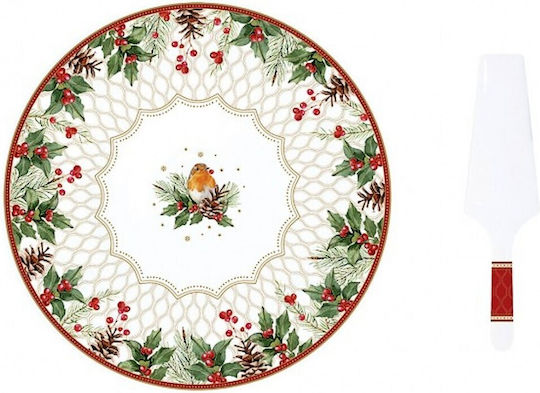 Easy-Life Weihnachtliche Tortenständer Porzellan