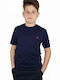 U.S. Polo Assn. Kinderhemd Kurzarm Marineblau