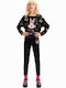 Kids' Shirt Long Sleeve Black Minnie Mouse