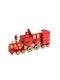 Bakaji Christmas Wooden Figure Train Red Height 41cm