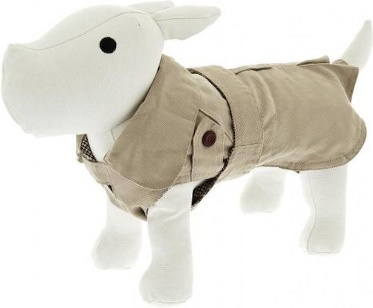 Ferribiella Beige Waterproof Dog Coat with 45cm Back Length