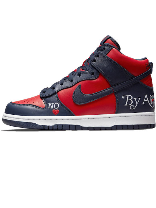 Nike SB Dunk High Supreme Sneakers Navy / Red / White