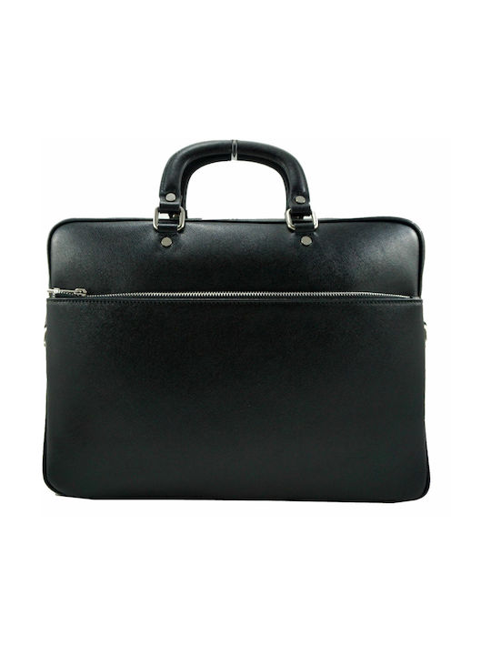 Mybag Leather Men's Briefcase Black