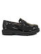 Yo Shoes Boys Anatomic Patent Leather Moccasins Black