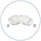 Aqua Pure In-line Κούμπωμα Ασφαλείας για Φίλτρα Νερού AQ-A4ME5-W