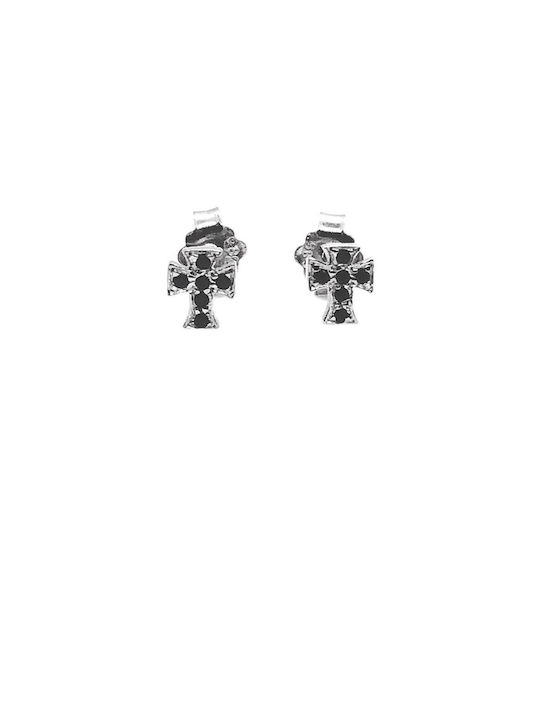 Buhay Earrings made of Platinum with Stones