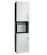 Gloria Up Floor Bathroom Column Cabinet L28xD13xH125cm White
