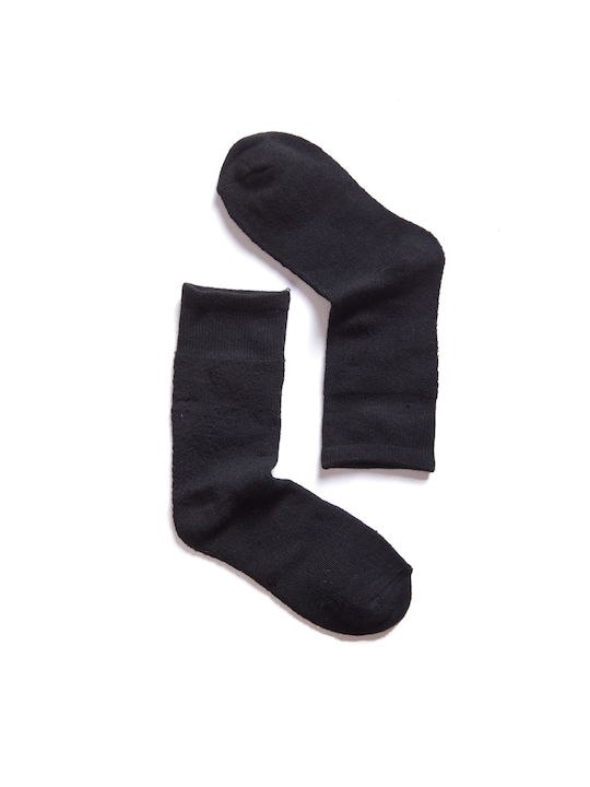 Comfort Women's Solid Color Socks BLACK