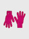 Kids Gloves Knitted Fuchsia
