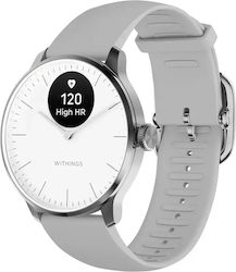Withings ScanWatch Light Stainless Steel 37mm Αδιάβροχο με Παλμογράφο (Silver)
