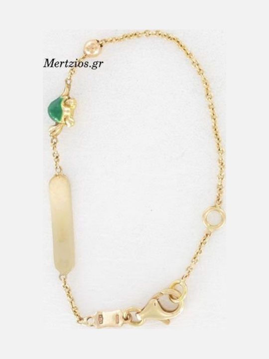Mertzios.gr Kids Bracelet ID from Gold