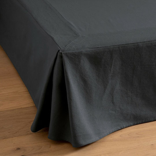 La Redoute Interieurs Bed Base Cover Μονόχρωμο 140x190cm 1pcs 350189949_57_30