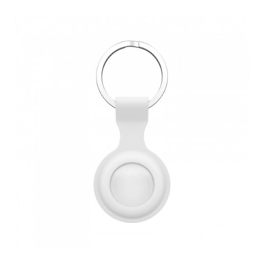 Silicone Case Калъф за ключодържател Силикон за AirTag в Бял цвят