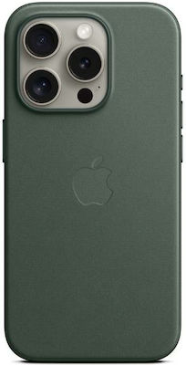 Apple Finewoven Umschlag Rückseite Stoff Evergreen (iPhone 15 Pro)