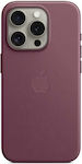 Apple Finewoven Back Cover Υφασμάτινο Mulberry (iPhone 15 Pro)