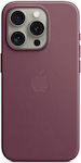 Apple Finewoven Coperta din spate Tesatura Mulberry (iPhone 15 Pro)