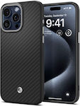 Spigen Enzo Aramid Mag Back Cover Black (iPhone 15 Pro Max)