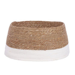 Christmas Tree Skirt White Straw M26xH58cm.