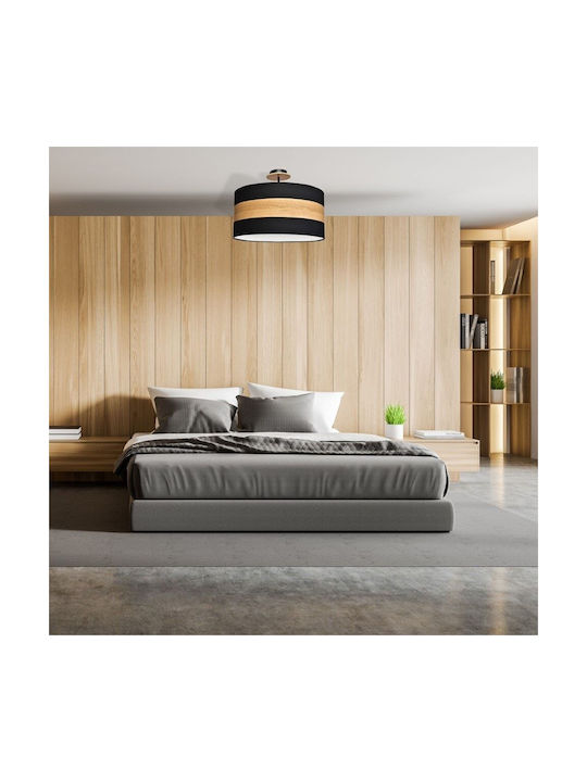 Eko Light Terra Κρεμαστό Φωτιστικό Μαύρο με Ντουί E27