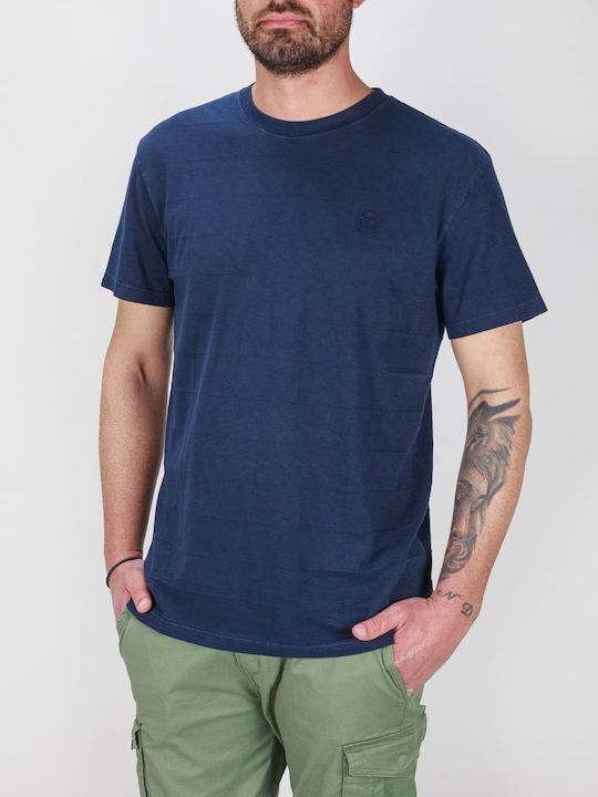 Superdry "vintage Texture" Men's Short Sleeve Blouse Dark Blue