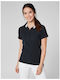 Women's Polo Blouse Short Sleeve Blue