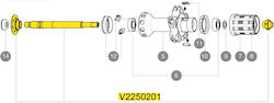 Mavic Bicycle Wheel Axle