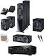 Magnat Σετ Ηχείων Home Cinema 5.1.2 Ηχεία Magnat Signature, Ραδιοενισχυτής Pioneer VSX-935 και Oehlbach Καλώδια 280W Dolby Atmos Black