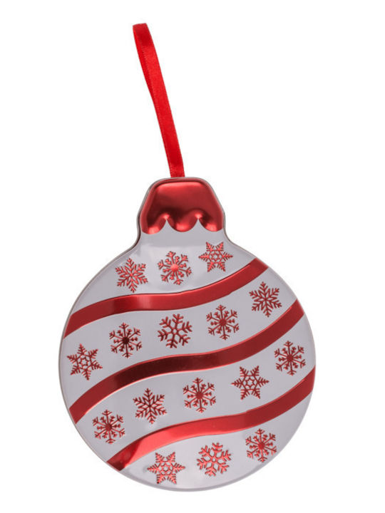 Metallische Weiße Kugel 4cm Weihnachtsbaumschmuck