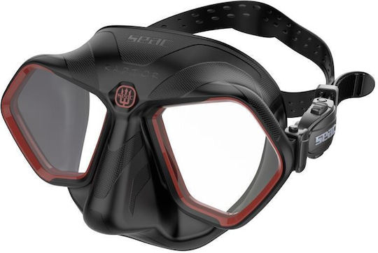 Seac Raptor Tauchmasken Aus Silikon Schwarz