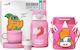 NOHOO Kids Water Bottle Thermos Unicorn Plastic...