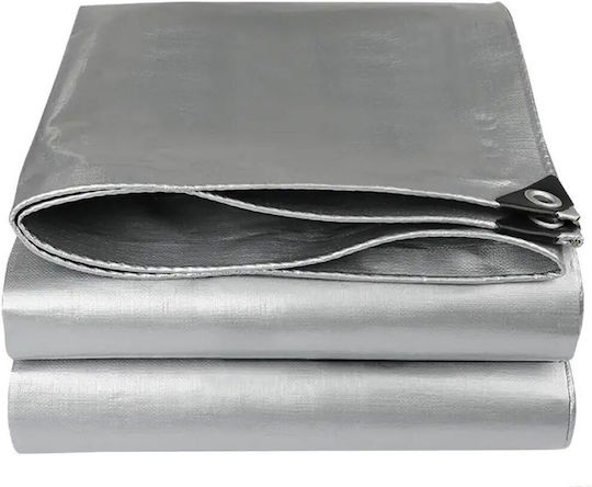 Grasher Waterproof Tarpaulin 120gr/m² 5x3m. Light Type Gray