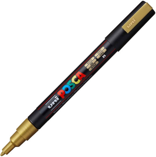 Uni-Ball Pc-3m Permanent Marker Gold