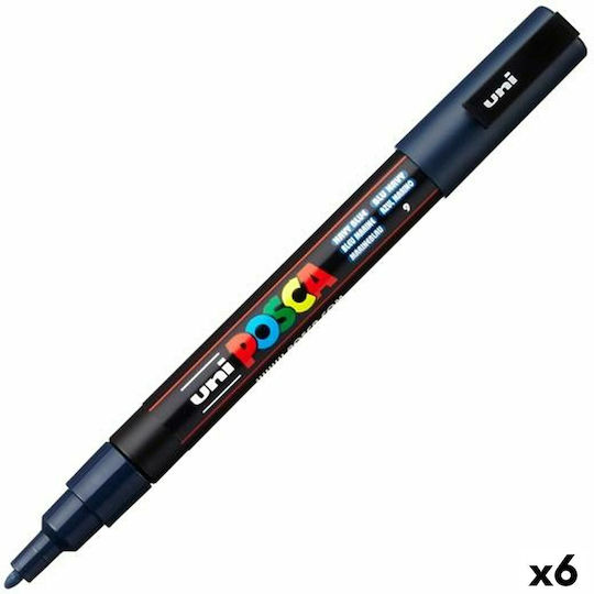 Posca Pc-3m Permanent Marker Navy Blue 1Stück