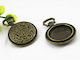 Metallic Pendant Motif for Jewelry Set 2pcs