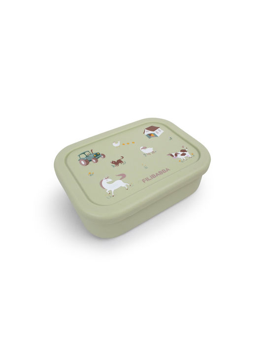 Green Plastic Lunch Box Green