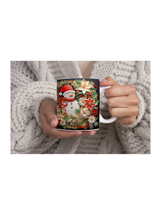 Christmas Mug Ceramic White 1pcs