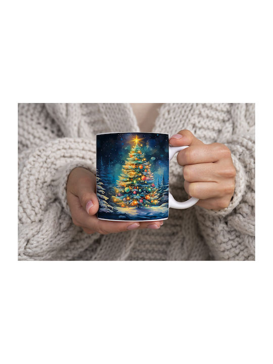 Christmas Mug Ceramic White 1pcs