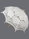 Silk Fashion Umbrella Compact White
