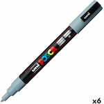 BigBuy Acrylic Marker Grey 1pcs