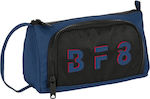 Blackfit8 Fabric Black Pencil Case with 2 Compartments