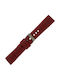 Tzevelion Curea de cauciuc Burgundy 20mm